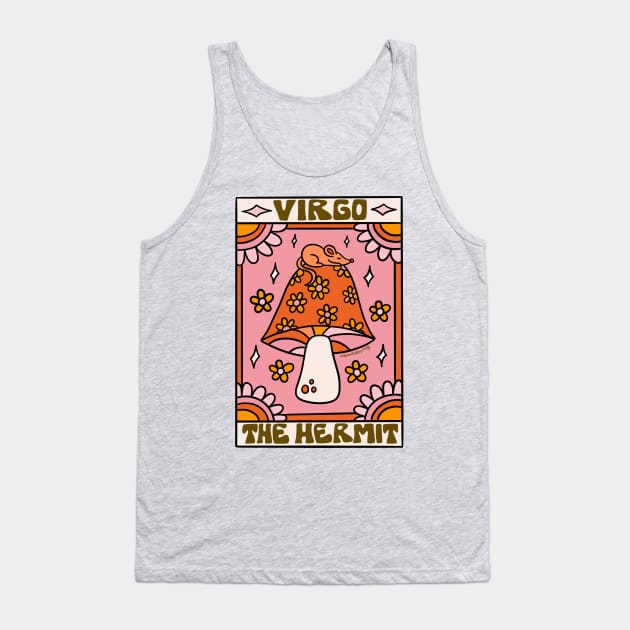 Virgo Tarot Card Tank Top by Doodle by Meg